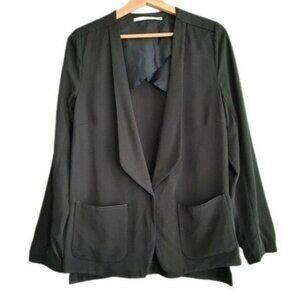 TRULY Denmark Venetta Unstructured Light BlazerJacket Black Sz M